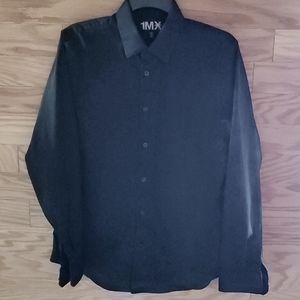 1 mx express black button up